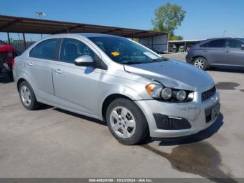  Salvage Chevrolet Sonic