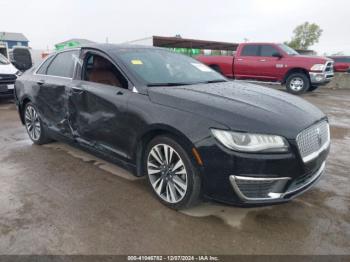  Salvage Lincoln MKZ