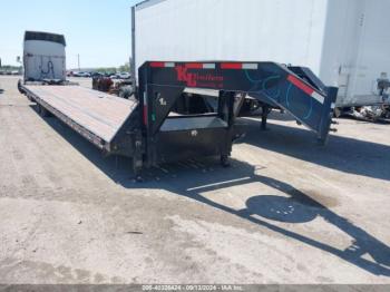  Salvage Kl Gooseneck Flatbed Trailer