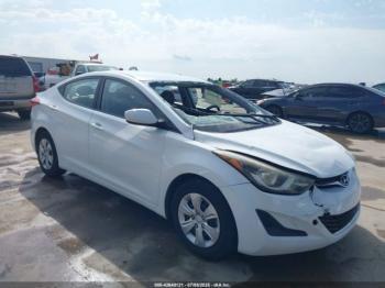  Salvage Hyundai ELANTRA