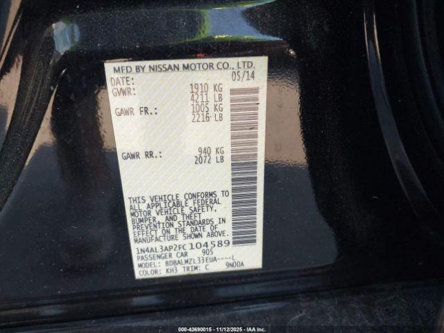 Nissan Altima 2.5 Sv Image 8