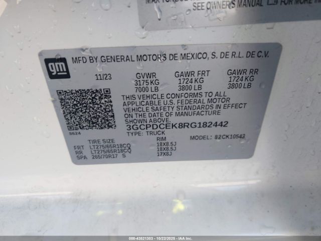 Chevrolet Silverado 1500 4wd  Short Bed Custom Trail Boss Image 6