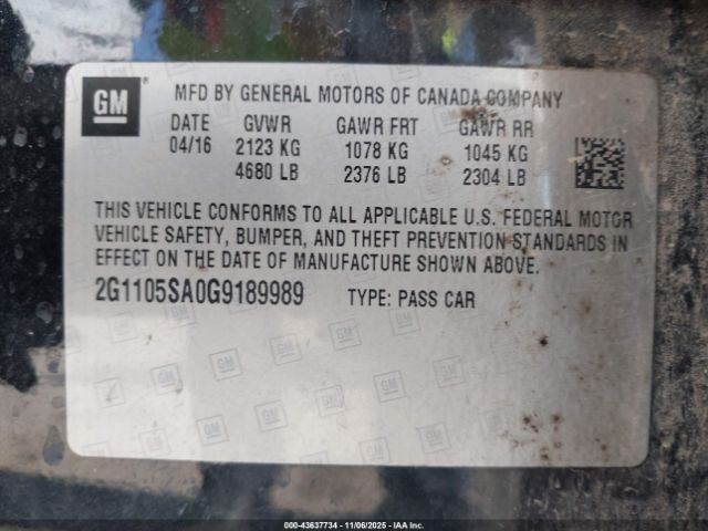 Chevrolet Impala 1lt Image 12