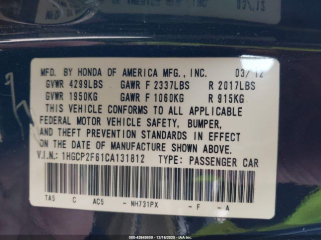 Honda Accord 2.4 Se Image 8