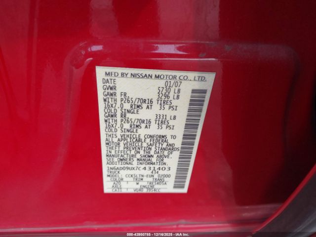 Nissan Frontier Se Image 7