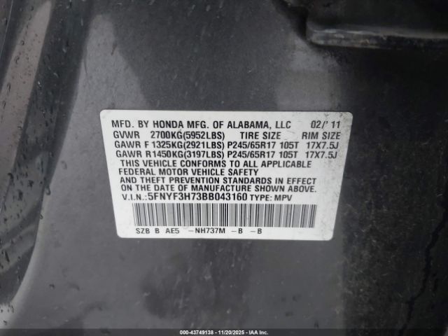 Honda Pilot Ex-l Image 13