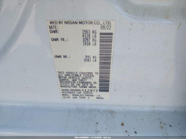 Nissan Altima Sv Fwd Image 15