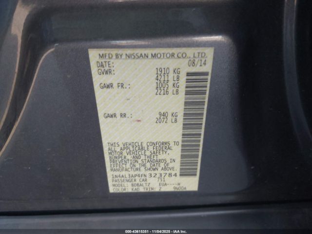 Nissan Altima 2.5 Sl Image 4