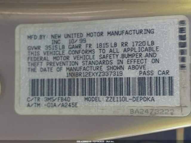 Toyota Corolla Ce Image 16