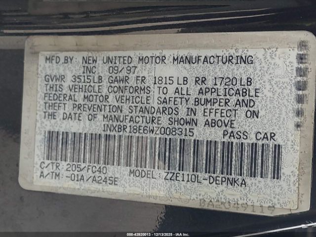 Toyota Corolla Le Image 5