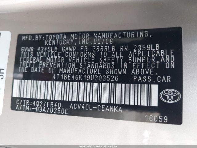 Toyota Camry Le Image 11