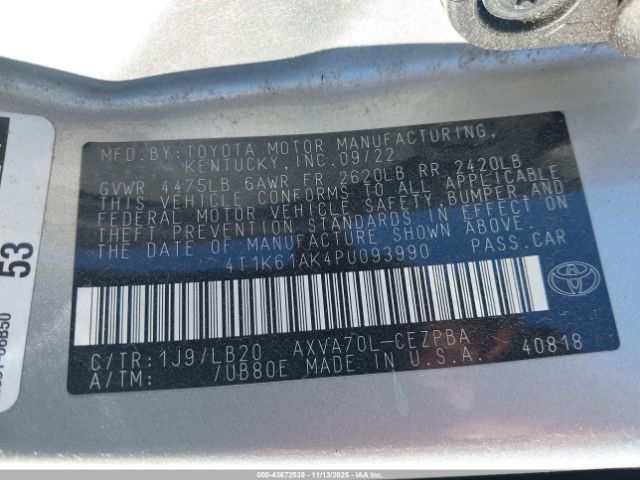 Toyota Camry Xse Image 10